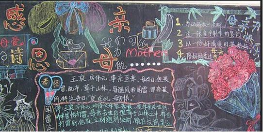 2021母亲节黑板报图片大全简单漂亮